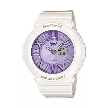 BABY-G 百變時尚玩家數位休閒腕錶-白色-BGA-161-7B1DR