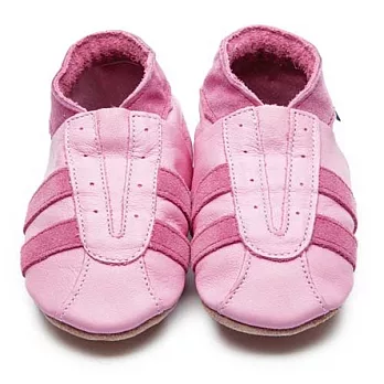 英國製Inch Blue，真皮手工學步鞋禮盒，Sports-Baby Pink/Dusky Rose(6~12M)