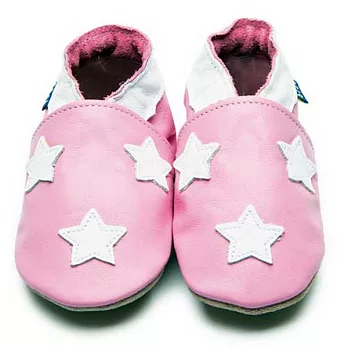 英國製Inch Blue,真皮手工學步鞋禮盒,Stardom-Baby Pink/White(6~12M)