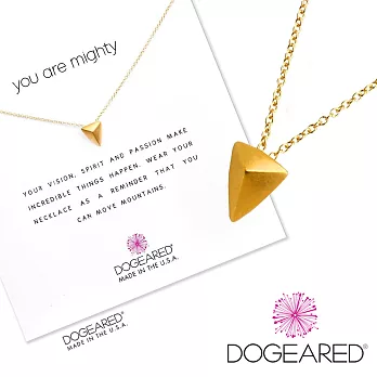 【Dogeared】美國品牌Reminder祈願K金項鍊~金字塔16吋