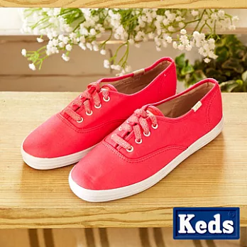 KEDS ☆ 馬卡龍之亮晶萬年不敗帆布鞋-6.5蜜夾桃