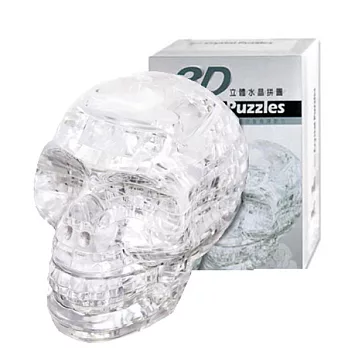 3D Crystal Puzzles 水晶骷髏頭 立體水晶拼圖(8cm系列-49片)