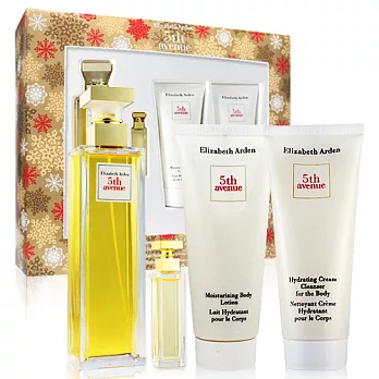 Arden雅頓 第五大道禮盒組(香精125ml+小香3.7ml+身體乳100ml+沐浴精100ml)