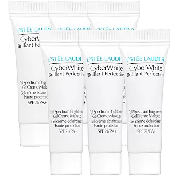 ESTEE LAUDER 雅詩蘭黛 HD超畫質晶燦透 白粉底液SPF21/PA+ (#02)(5ml*6)