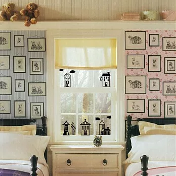 【ECO World 】進口壁貼-童話屋(白色款)