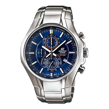 【EDIFICE】運動高手~型男大爵士潮流腕錶-藍-EFR-522D-2A