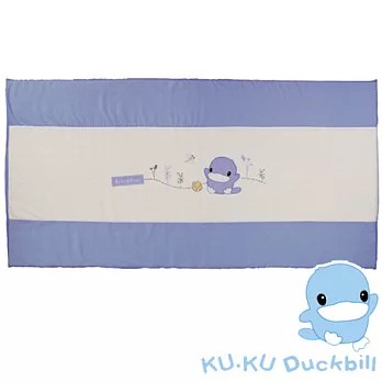 【KU.KU酷咕鴨】豪華透氣乳膠床墊(藍)60x118*2.8cm
