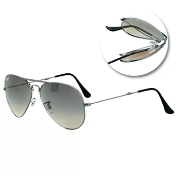 Ray Ban太陽眼鏡Folding Aviator限量摺疊飛行員墨鏡#槍色RABA-3479-004/32