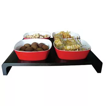 談談冰果室點心盤(4件組)紅色