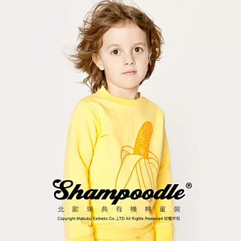 瑞典有機棉童裝Shampoodle香蕉棉毛羅紋上衣90黃色
