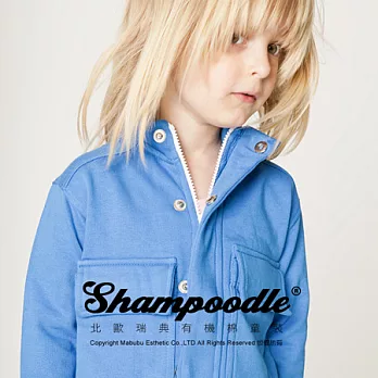 瑞典有機棉童裝Shampoodle街頭外套120藍色
