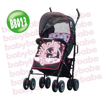 BabyBabe 加寬全罩平躺傘車-(藍色/紅色)-紅色