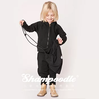 瑞典童裝Shampoodle有機棉Tracksuit套裝100黑色