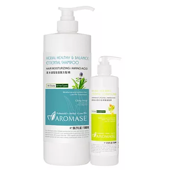 AROMASE艾瑪絲 草本健髮胺基酸米蛋白洗護組