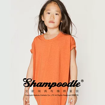 瑞典有機棉童裝Shampoodle垂墜甜美泡泡連身裙100橘色