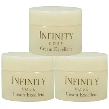 【即期品】KOSE高絲 INFINITY無限肌緻 精潤駐顏晚霜(6g)*3-2013.8