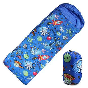 【TreeWalker】高級柔軟舒適兒童捲筒睡袋(藍色)