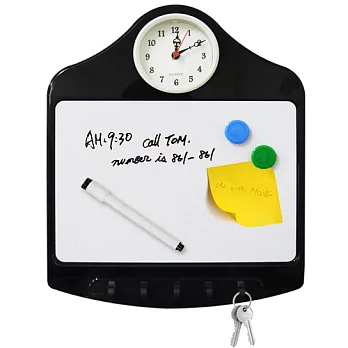 Artist 留言板附時鐘鑰匙掛架