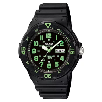 CASIO 心心相惜到天道時尚優質腕錶-黑-MRW-200H-3B