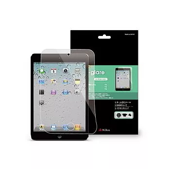 NiBon iPad MINI 最頂級螢幕保護貼 (抗眩霧面單張+貼心防塵組) Made in Japan日本製造抗眩霧面 附白色防塵蓋組