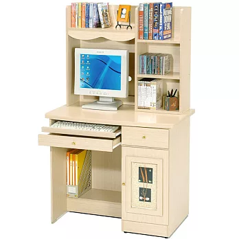 《Homelike》自然風味電腦書桌-白橡木紋