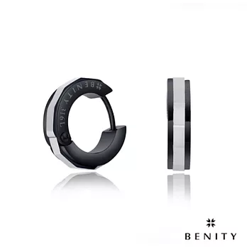 【BENITY】完美愛戀耳環-黑鈦款