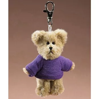 美國Boyds-T恤鑰匙圈/小棕熊-紫