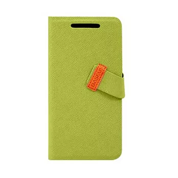 BASEUS_HTC New One 信仰側翻手機皮套綠