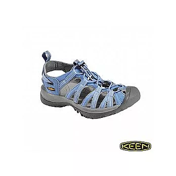 KEEN 女 WHISPER護趾涼鞋(淺藍_碳灰)7淺藍_碳灰