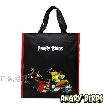 【Angry Birds】憤怒鳥㊣版授權 俏皮補習收納袋(二色)黑