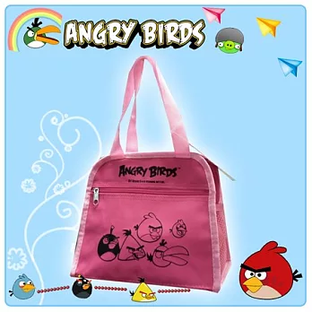 【Angry Birds】憤怒鳥㊣版授權 經典便當收納袋(二色)粉