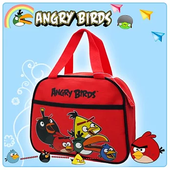 【Angry Birds】憤怒鳥㊣版授權 俏皮便當收納袋(二色)紅