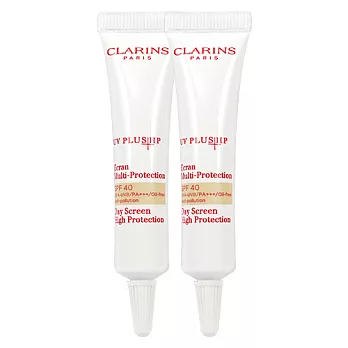 CLARINS 克蘭詩 新一代清透礦植物UV隔離露SPF40(10ml)*2潤色