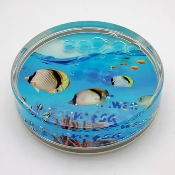 招寶球游珠旋轉杯墊文鎮-海洋風情