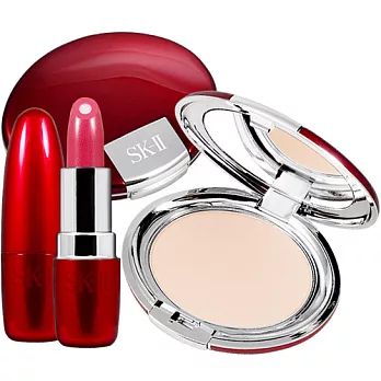 SK-Ⅱ 上質光唇膏蜜粉餅組#211 秀麗玫瑰桃