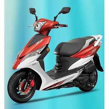 SYM 三陽機車 Z1 125 碟煞 五期噴射橘紅白