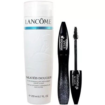 LANCOME蘭蔻 清柔卸妝乳(200ml)+超性感放電睫毛膏防水版(#01)(6.5g)