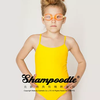 瑞典有機棉童裝Shampoodle黃色細肩帶泳衣100黃色