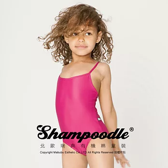 瑞典有機棉童裝Shampoodle桃紅細肩帶泳衣90桃紅