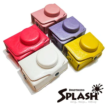 SPLASH 手工皮套 For SAMSUNG EX2(一件式)黃