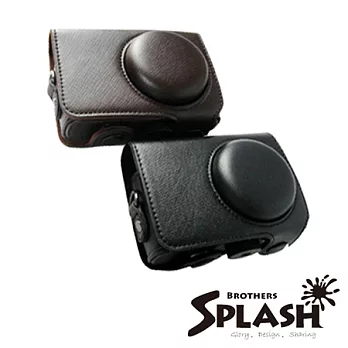 SPLASH 手工皮套 For NIKON P310/P330 專用 (兩件式) 咖啡