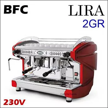 義大利 BFC LIRA 2GR 雙孔子母鍋營業用半自動咖啡機-紅色 230V (HG0968R)
