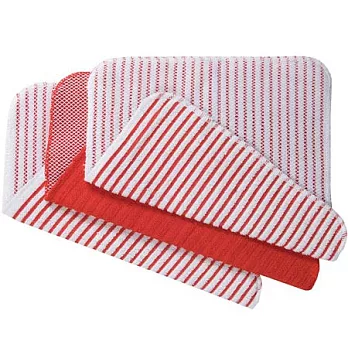 《NOW》網紋廚用擦拭巾(紅3入)