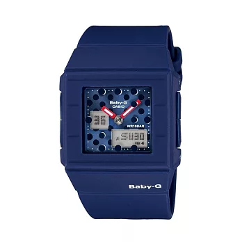 BABY-G 超導體國度時尚個性少女運動腕錶-藍-BGA-200DT-2E