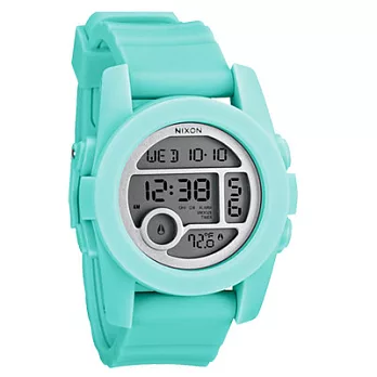 NIXON The UNIT 40 概念革命雙時區運動腕錶 (綠藍)