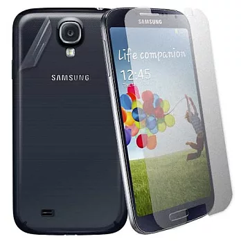 超值二合1 Samsung GALAXY S4 i9500 霧面防刮螢幕貼+機身貼