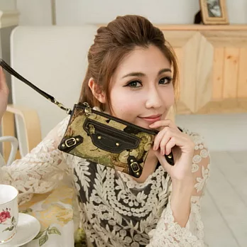 DAV DANNY 大衛丹尼 經典系列-可愛維尼小熊帥氣式拉鍊零錢包