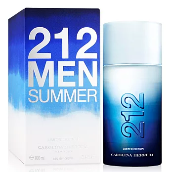 Carolina Herrera 212 summer 泳池派對限量版男性淡香水(100ml)