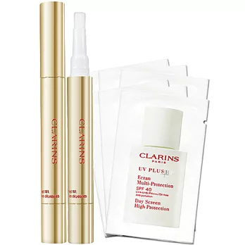 CLARINS 克蘭詩 新一代蘋果光筆(#00)(2ml)送礦植物UV隔離露(2ml)*6