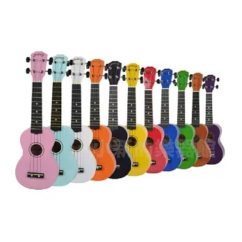 夏日晚風~最暢銷超值彩色Ukulele 21吋烏克麗麗（附琴袋）11種顏色可選（初學者最適合款式）粉紅色